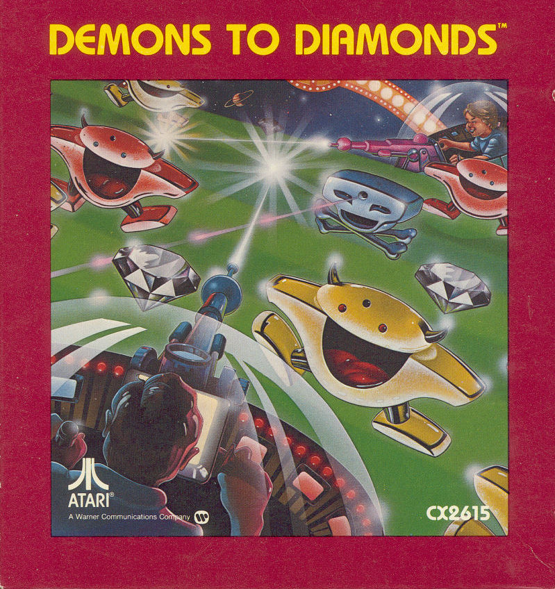 Demons to Diamonds Atari 2600 Game Box 2" X 3" Fridge Magnet. 