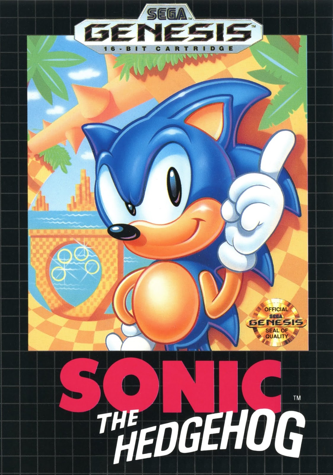 sonic atari 2600 box